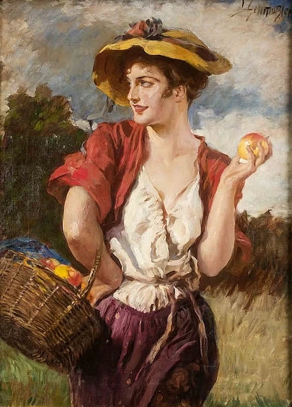 Bellezza di campagna con le mele